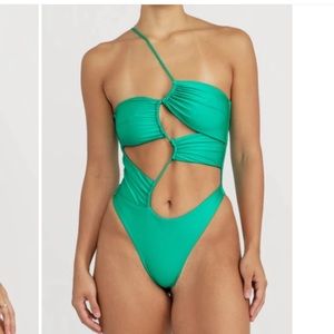 Riot Swim Biscayne One Pice in Emerald - medium NWT